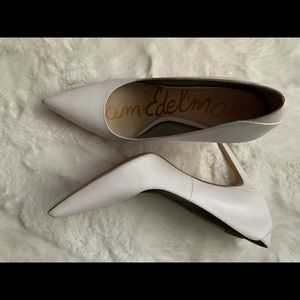 COPY - Sam Edelman White Leather Pumps